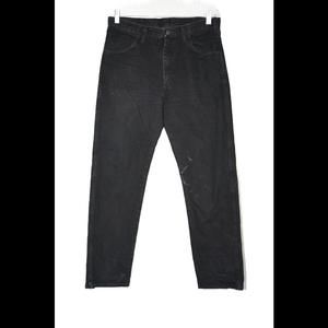 Rustler Mens Jeans Black Cotton Denim Straight Leg Zip High Rise Pockets Sz 34